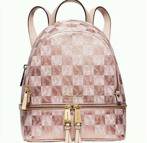 michael kors ure rose gold|Michael Kors rose gold backpack.